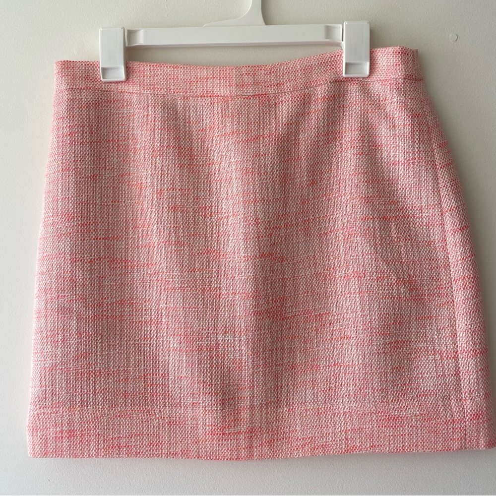 J. Crew NWT Peach Shimmer Mini Pencil Skirt Size 8